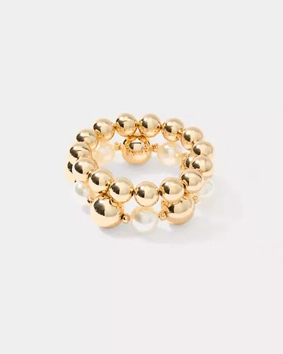 Lilly Pulitzer Moonlight Magic Stretch Bracelet Set In Gold