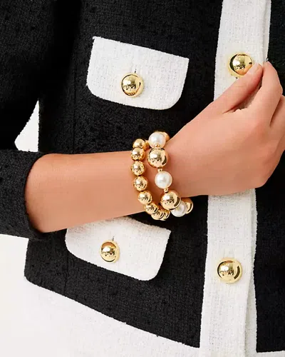 Lilly Pulitzer Moonlight Magic Stretch Bracelet Set In Gold