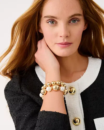 Lilly Pulitzer Moonlight Magic Stretch Bracelet Set In Gold