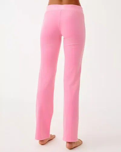Lilly Pulitzer 33" Dorsey Velour Pant In Pink
