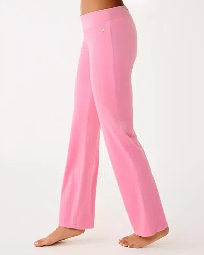 Lilly Pulitzer 33" Dorsey Velour Pant In Pink