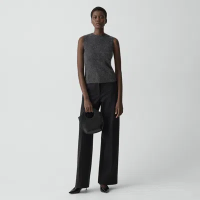 Theory Classic Straight Pant In Smooth Ponte In Black