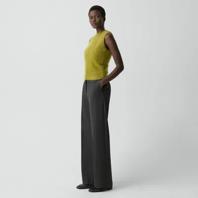 Theory Classic Straight Pant In Smooth Ponte In Gray