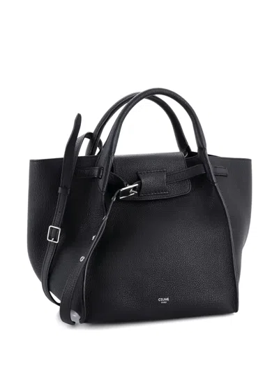 Pre-owned Celine Big Bag Grained Calfskin Small Satchel In Black