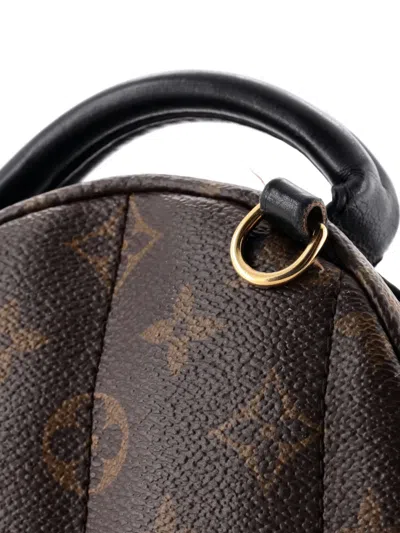 Pre-owned Louis Vuitton Palm Springs Monogram Canvas Mini Backpack In Brown