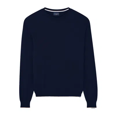 Paul & Shark Extra Soft Wool Crewneck Sweater In Blue
