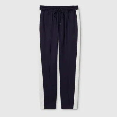 Gucci Technical Jersey Sportswear Pants In Blue