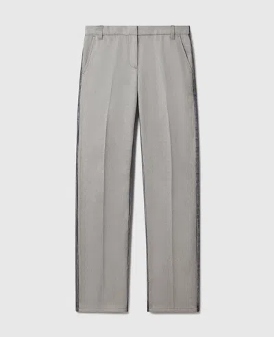 Stella Mccartney Hybrid Tailored Trouser Jeans In Gray