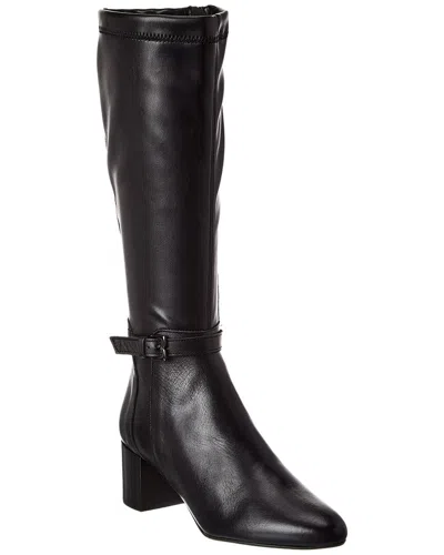 M By Bruno Magli Jessa Leather Knee-high Boot In Black