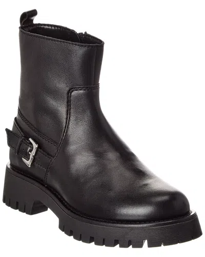 M By Bruno Magli Lensa Leather Bootie In Black