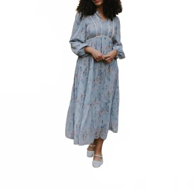 Polagram Tami Maxi Dress In Blue In Blue