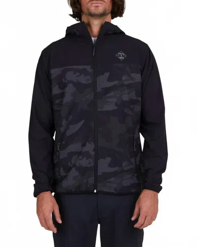 Salty Crew Stowaway Jacket In Black Camo In Blue