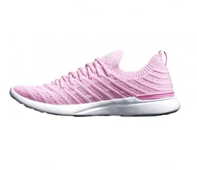 Apl Athletic Propulsion Labs Women's Techloom Wave Shoes In Soft Pink/bleached Pink/melange In Pink