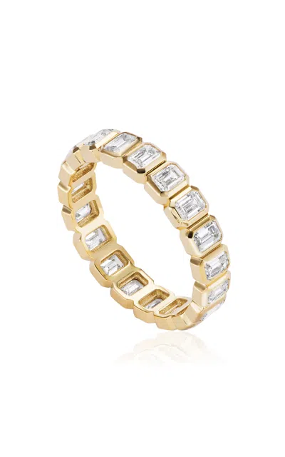 Fiametta 14k Yellow Gold Diamond Bezel Eternity Ring In Gold