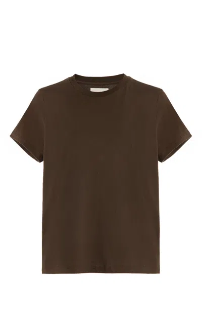 Jeanerica Ines Cotton T-shirt In Brown