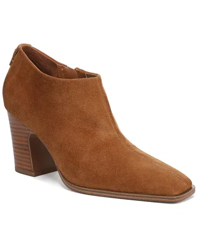 Franco Sarto A-jude Leather Bootie In Brown