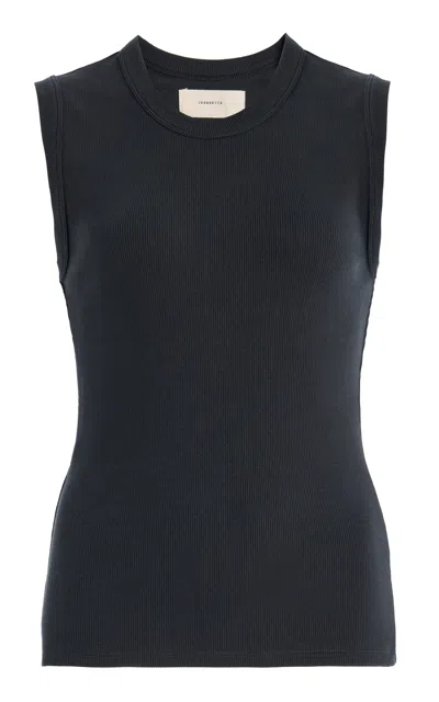 Jeanerica Vanessa Cotton Tank Top In Blue