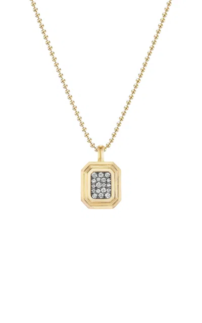 Fiametta 14k Yellow Gold Pavé Diamond Necklace In Gold