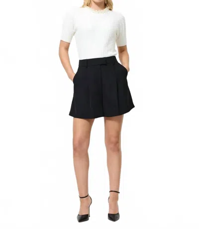 French Connection Harry Suiting Trouser Short In Black In Black