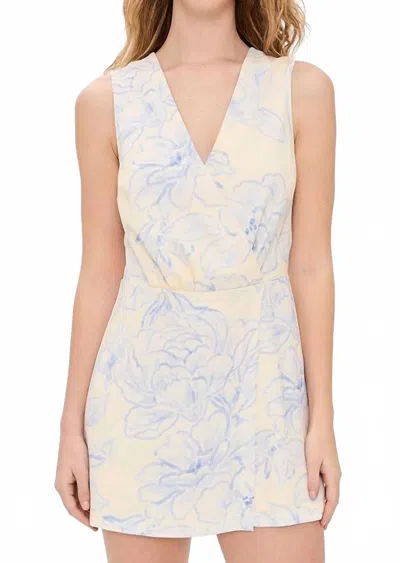 Amanda Uprichard Isler Romper In Somerset Print In Neutral