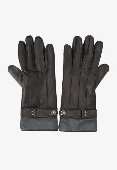 Paul Smith Men Glove Nappa Leather In Brown