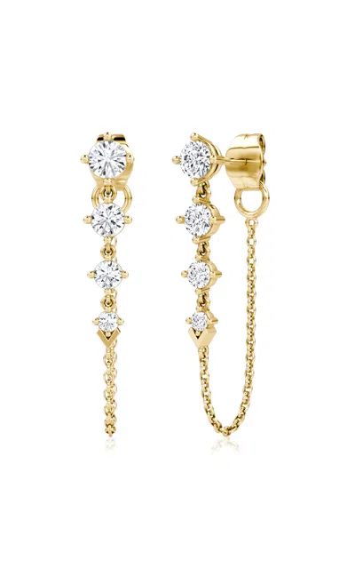 Vrai 14k Yellow Gold Lab-grown Diamond Tennis Earrings In Gold