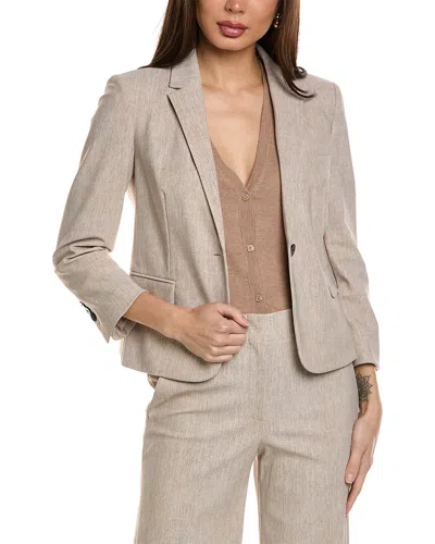 Theory Shrunken Blazer In Neutral