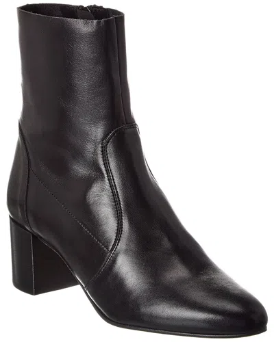 M By Bruno Magli June Leather Bootie In Black