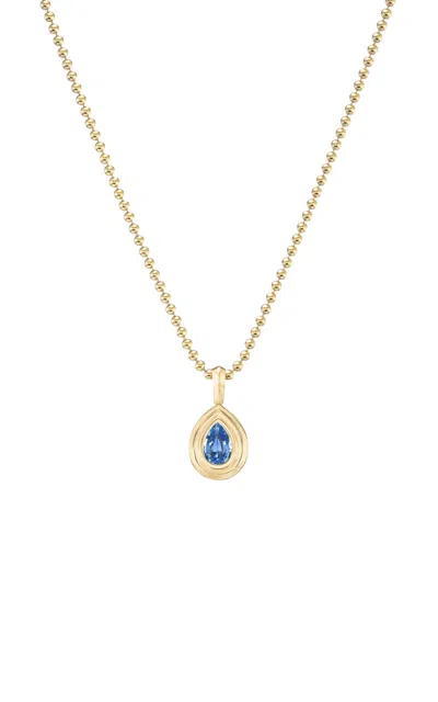 Fiametta 14k Yellow Gold Sapphire Necklace In Gold