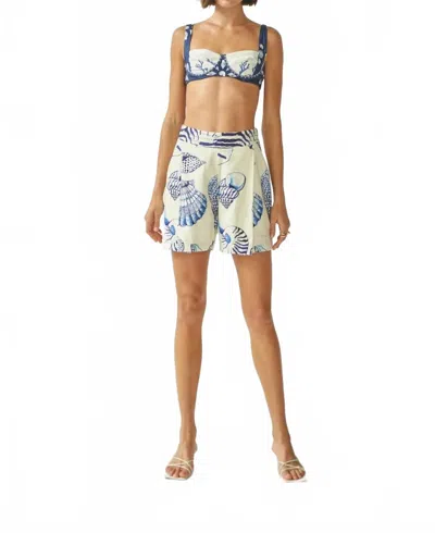 Carolina K Women's Roma Elastic Shorts In Felicity Shell In White