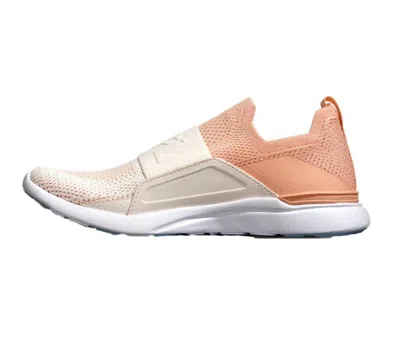 Apl Athletic Propulsion Labs Women's Techloom Bliss Shoes In Blush/sea Salt/white In Animal Print
