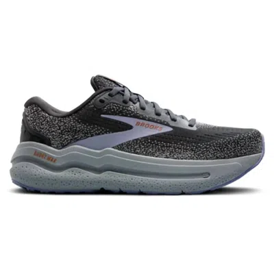 Brooks Women's Ghost Max 2 Running Shoes In Ebony/sweet Lavender/alloy In Black
