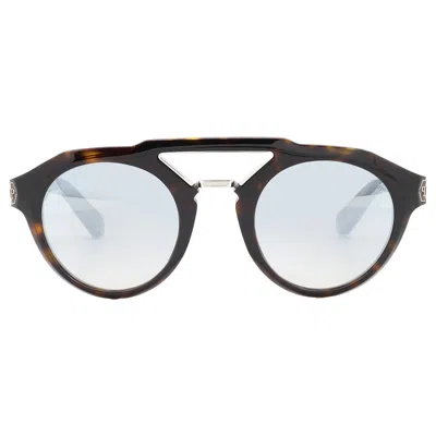 Philipp Plein Grey Pilot Men's Sunglasses Spp045m 722x 50 In Black