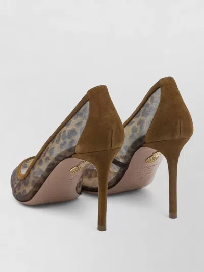 Aquazzura Stylish Stiletto Pumps Animal Print In Animal Print