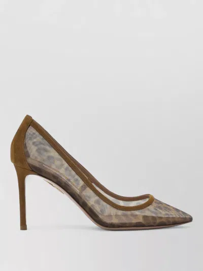 Aquazzura Stylish Stiletto Pumps Animal Print In Animal Print