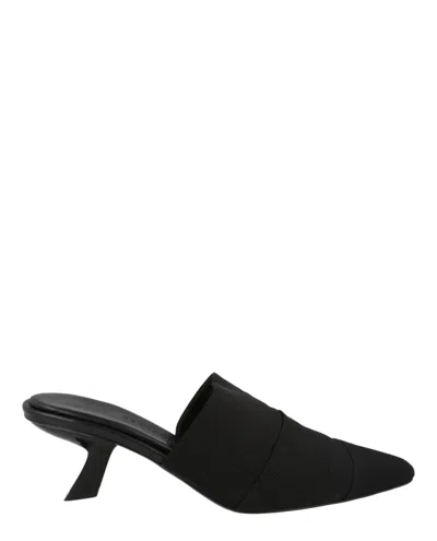 Ferragamo Algedi 55 Leather Mules In Black