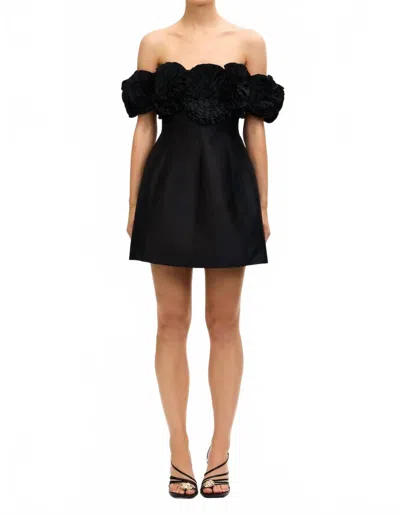 Acler Trusley Off-the-shoulder Mini Dress In Black