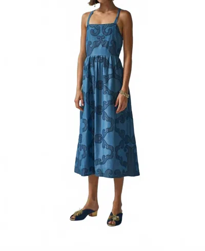 Carolina K Women's Della Dress In Tencel Denim In Blue