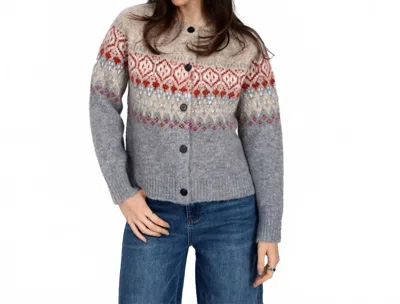 Rd Style Anemone Ski Cardigan In Oatmeal In Gray