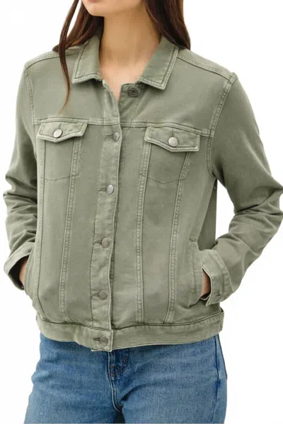 Be Cool Harbor Shacket Jacket In Olive In Green