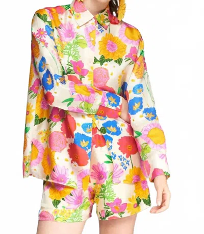 Vilagallo Mariela Floral Bermuda Shorts In Multi In Multi