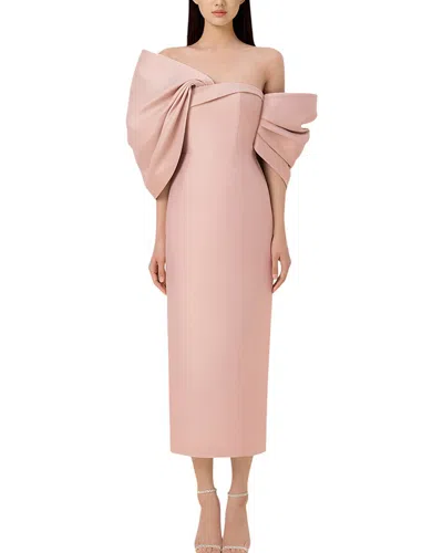 Homeyee Midi Dress In Pink