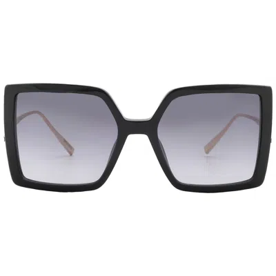 Chopard Grey Gradient Square Ladies Sunglasses Ikch334 0blk 56 In Black