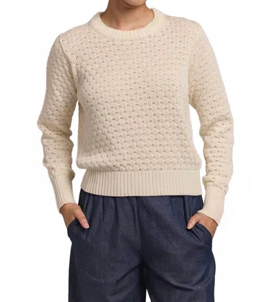 M.patmos Diana Crew Pullover In Ivory In Multi