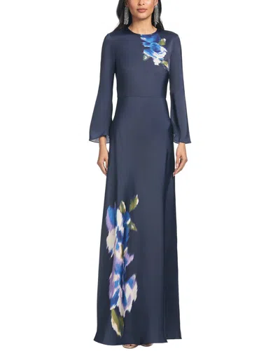 Sachin & Babi Alex Gown In Blue