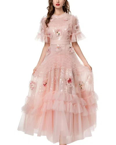 Lionello Salvi Maxi Dress In Pink