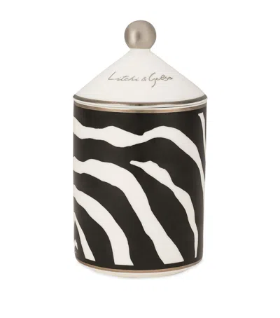 Dolce & Gabbana Casa Lidded Zebra Lychee & Mulberry Scented Candle In Multi