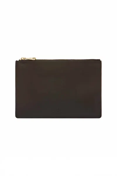 Il Bisonte Women's Zip Wallet In Black In Black