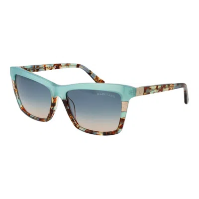 Marciano By Guess Turquoise Acetate Sunglasses In Blue
