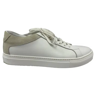 Iris & Ink Low-top Sneakers In White Leather And Suede In White